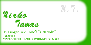 mirko tamas business card